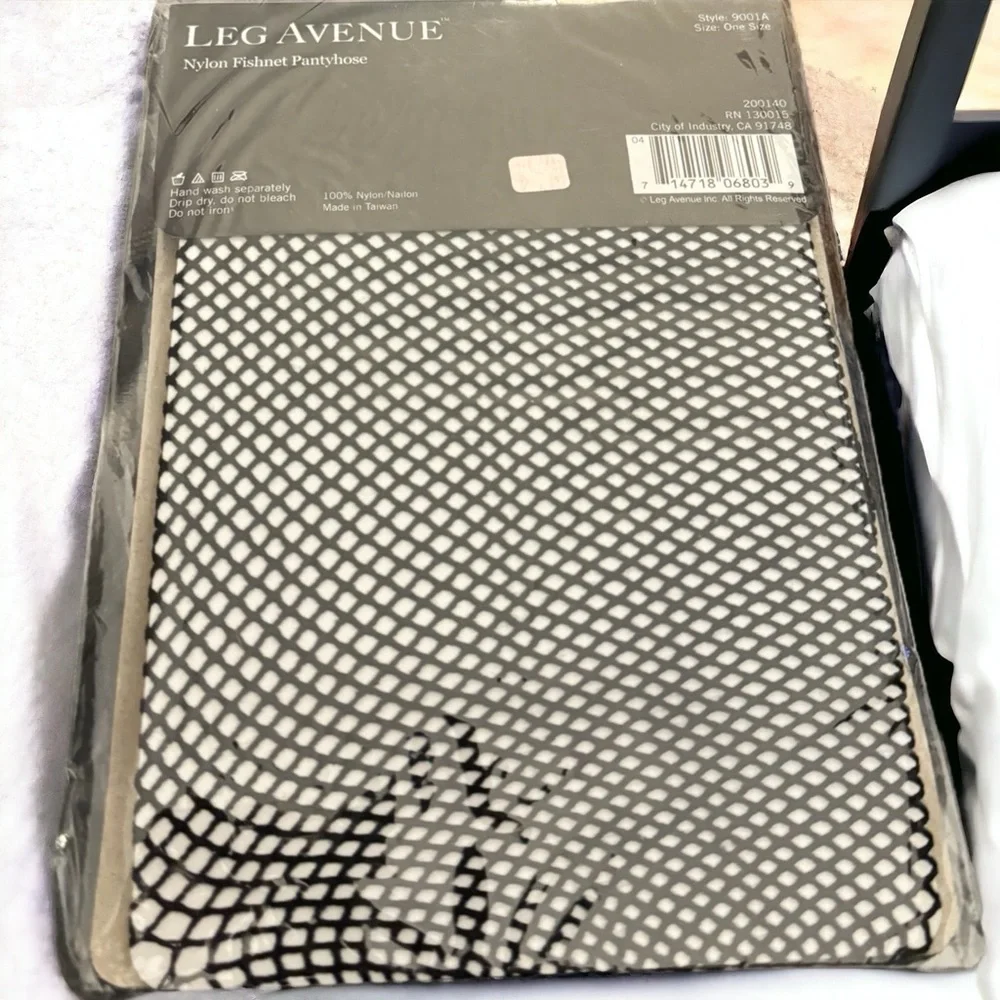 Brand New Leg Avenue Black Fishnet Pantyhose, Stocking, Costume